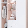 Шкаф распашной Polini Kids Simple трехсекционный 0001632.161 (дуб пастельный/белый)