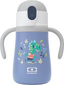 Термос Monbento MB Stram Dino 360мл (голубой)