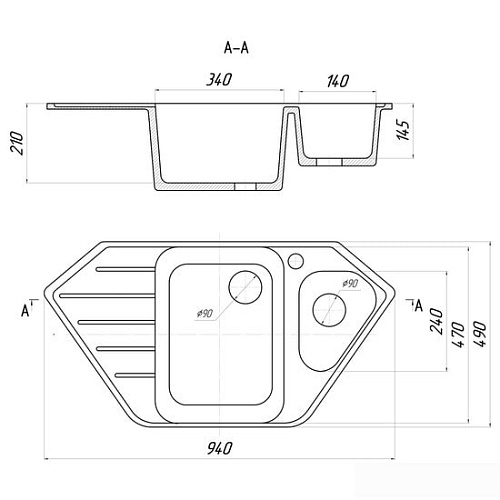 Кухонная мойка Gerhans E10 (песочный)