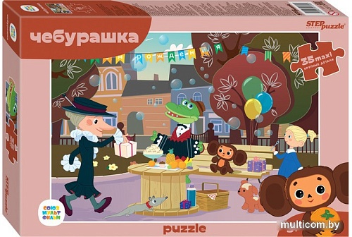 Мозаика/пазл Step Puzzle Maxi Чебурашка new 91316 (35 эл)