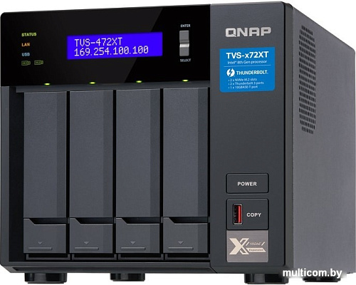 Сетевой накопитель QNAP TVS-472XT-PT-4G