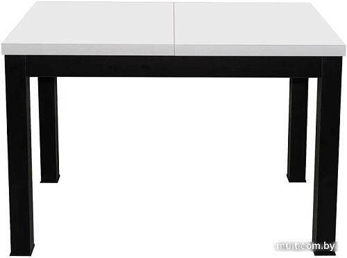 Кухонный стол ЭлиГард Black 2 / СОБ 2 (белый матовый)