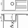 Кухонная мойка Tolero Loft TL-750 (серый металлик)