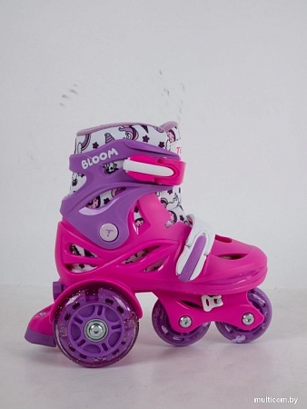 Роликовые коньки Tech Team Bloom (р.31-35, розовый)
