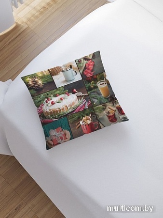 Чехол на подушку JoyArty Праздничный коллаж sl_380805