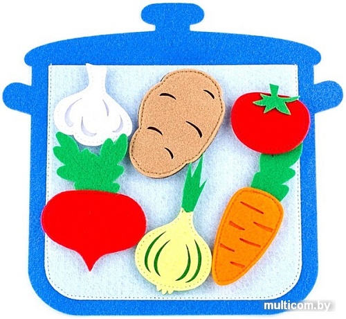 Развивающая игрушка Фетров Кастрюля с овощами 1201006