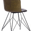 Стул TetChair Kranz (серый 7/оливковый 19/черный)