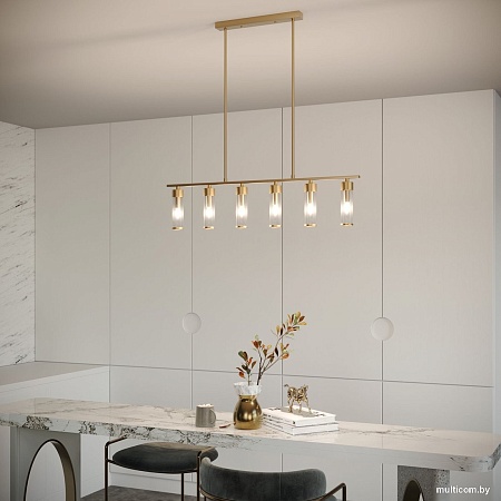 Подвесная люстра Евросвет 60166 (латунь)