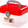 Органайзер для хранения Полесье №56 92373 (прозрачный/красный)