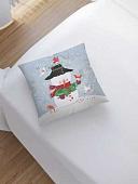 Чехол на подушку JoyArty Дружелюбный снеговик sl_78071