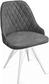 Стул Трия Гранд К3 (белый матовый/микровелюр Wellmart Graphite)