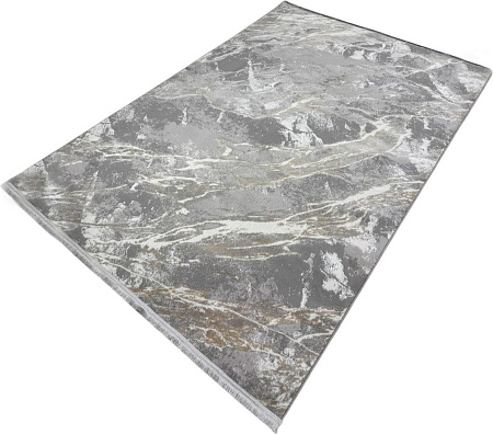 Radjab Carpet Афина Прямоугольник 9012A 12873RK (1.6x3, Grey/Beige)