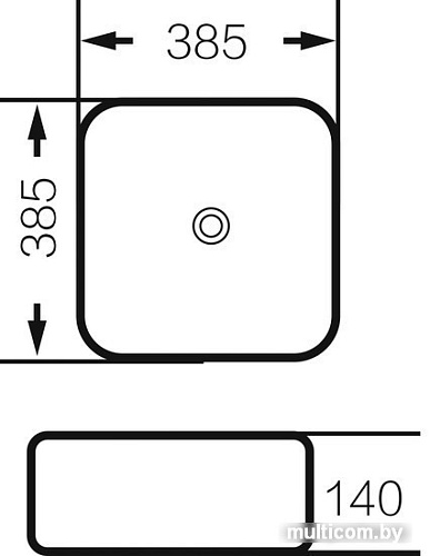 Умывальник Grossman GR-4040BW