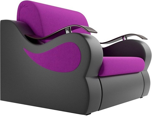 Кресло Лига диванов Меркурий 100678 80 см (фиолетовый/черный)