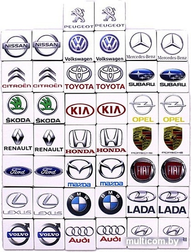 Развивающая игра Деревянный город Автозначки мемори Л010-ANT