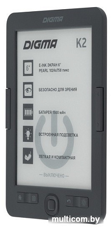 Электронная книга Digma K2