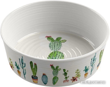 Миска TarHong Cactus PDR5085PBSC (белый с рисунком)