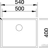 Кухонная мойка Blanco Claron 500-U Durinox 523386