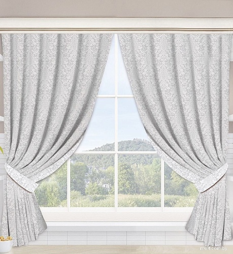 АртПостель Вензель белый для кухни с подхватом Ш.120.180