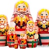 Развивающая игра Брестская Матрешка С колосками и васильками (набор 7 шт)
