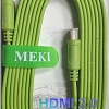 Кабель Meki GH-T-3GR HDMI - HDMI (3 м, зеленый)