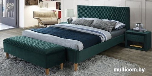 Кровать Signal Azurro Velvet 160x200 (зеленый)