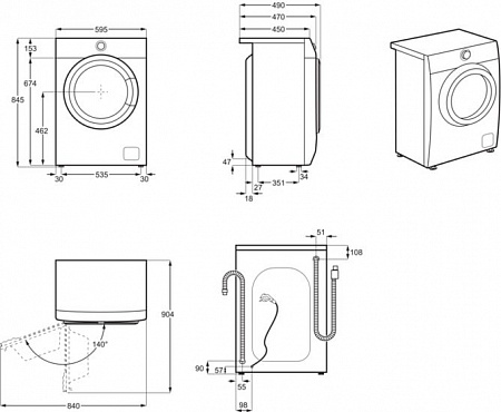 Стиральная машина Electrolux EW6S4R27BI