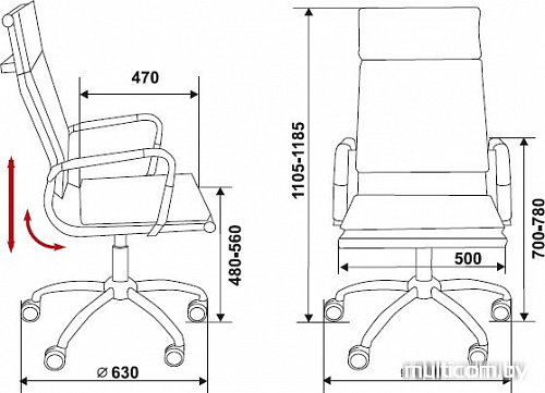 Кресло Бюрократ CH-993/Camel