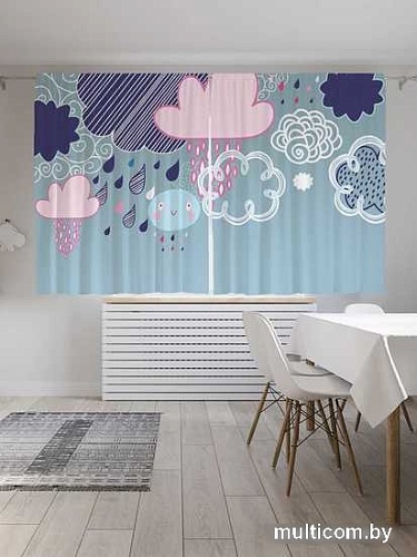 Комплект штор JoyArty Облачное веселье 1.45x1.8 м pox_20509_145x180 (2 шт)