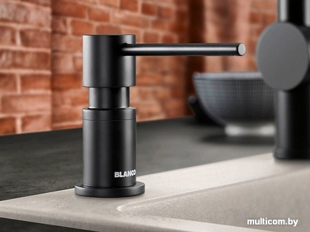 Дозатор для жидкого мыла Blanco Lato (черный матовый)