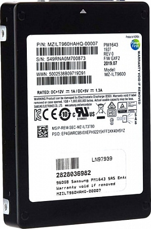 SSD Samsung PM1643 960GB MZILT960HAHQ