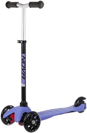 Самокат Novatrack Disco-Kids Basic 120H.DISCOKIDS.BVL20 (черный/фиолетовый)