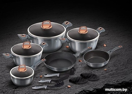 Набор кастрюль Berlinger Haus Moonlight Edition BH-6022