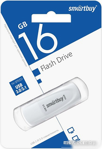 USB Flash SmartBuy Scout 3.0 16GB (белый)