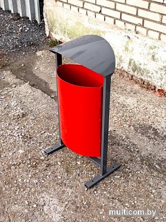Уличная урна BZT DumL01 (красный)