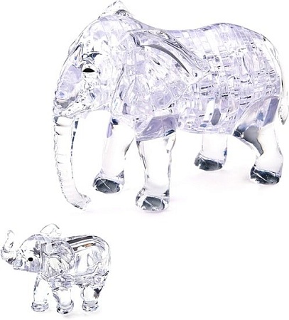 3Д-пазл Crystal Puzzle Два слона 90235