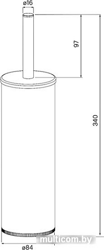 Ершик для унитаза IDDIS Optima Home BRUBR0i47