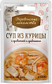 Лакомство для кошек Деревенские лакомства Суп из курицы с креветкой и гребешком 35 г