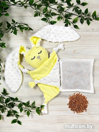 Игрушка-грелка Amarobaby Flax Love AMARO-41CLF-Y0 (желтый)