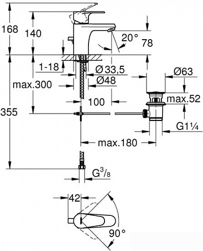 Смеситель Grohe Vigour 75140826