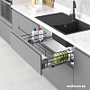 Вставка в полку Starax S-2353-A 80 (крепление на фасаде, антрацит)