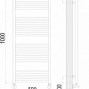 Полотенцесушитель TERMINUS Аврора П20 500x1000 нп (сатин)