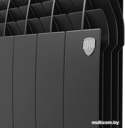 Алюминиевый радиатор Royal Thermo Biliner Alum 500 Noir Sable (8 секций)