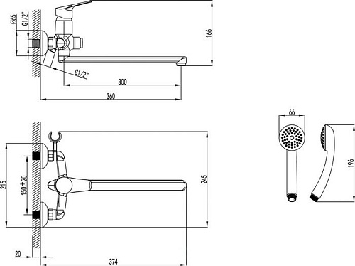 Смеситель Lemark Partner LM6557C