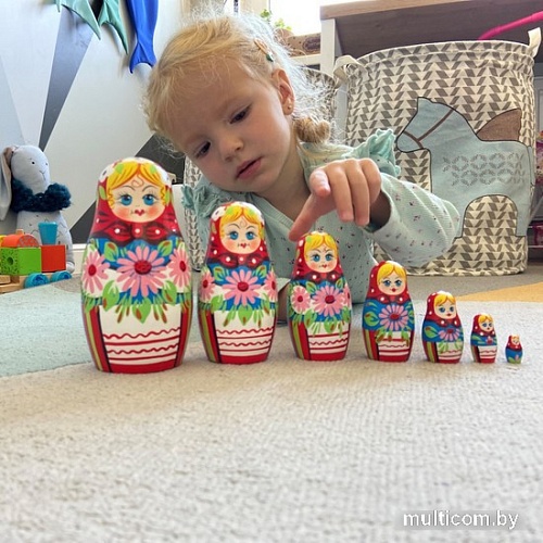 Развивающая игра Брестская Матрешка С букетом лилий (набор 7 шт)