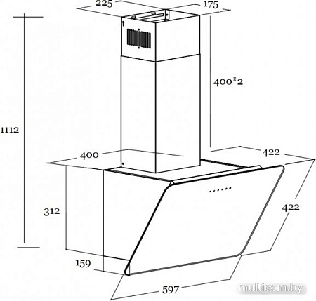 Кухонная вытяжка Schtoff Macau 60 (белый)