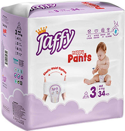 Taffy Nappy Midi 4-9 кг (34 шт)