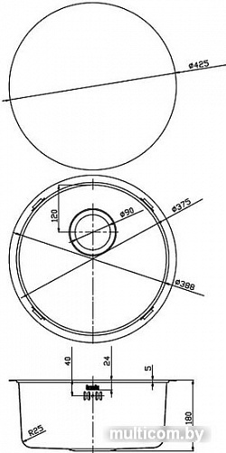 Кухонная мойка IDDIS Edifice EDI42B0i77