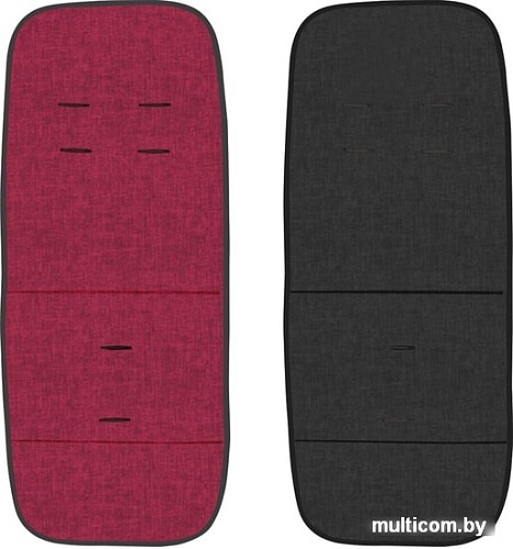 Универсальная коляска Lorelli Aster (2 в 1, темно-синий/красный)