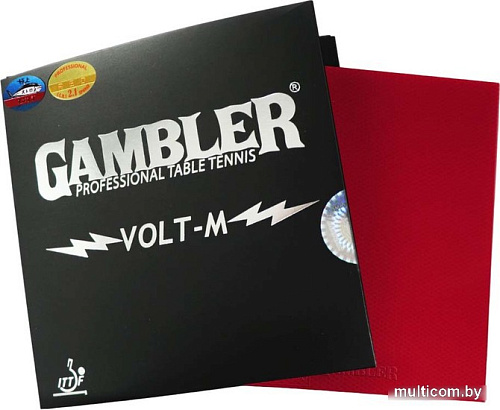 Накладка на ракетку Gambler Volt M GCP-3 (красный)